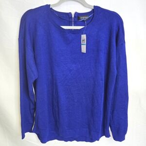 Spense Knits Sweater, Zipper Detail, Blue Dream, XL, 685360 $60 MSRP New